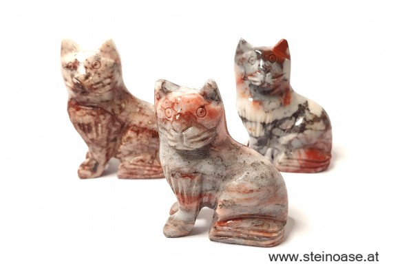 Katze Speckstein Gr.S